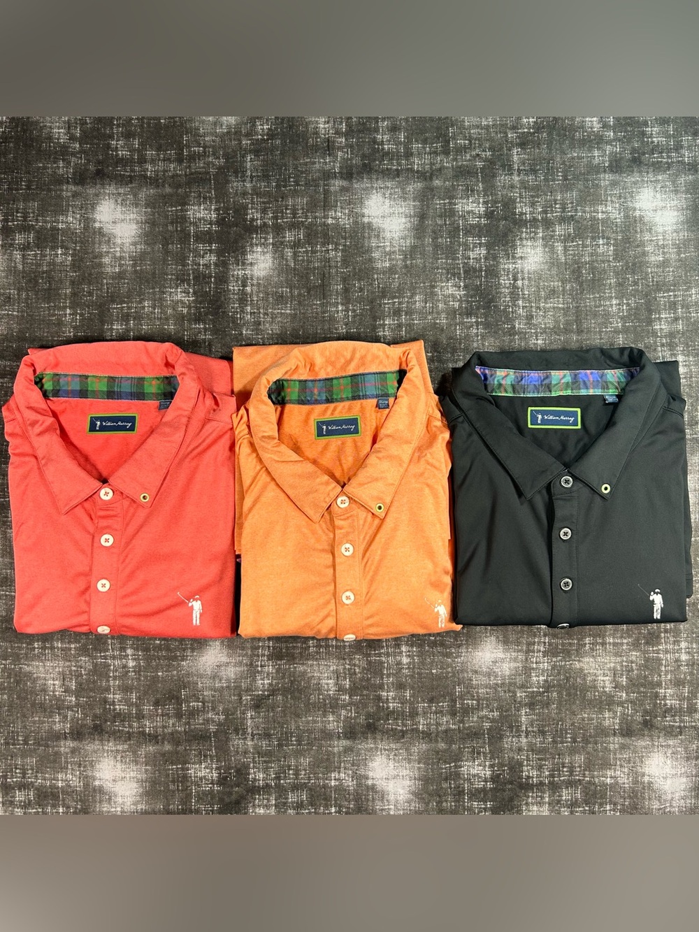 Lot Of 3 William Murray Golf Polo Mens 2XL Classic Athletic Performance Shirt